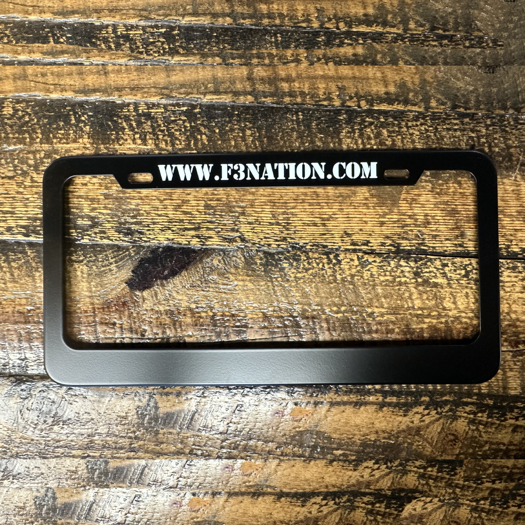 F3 License Plate Frame (Metal)