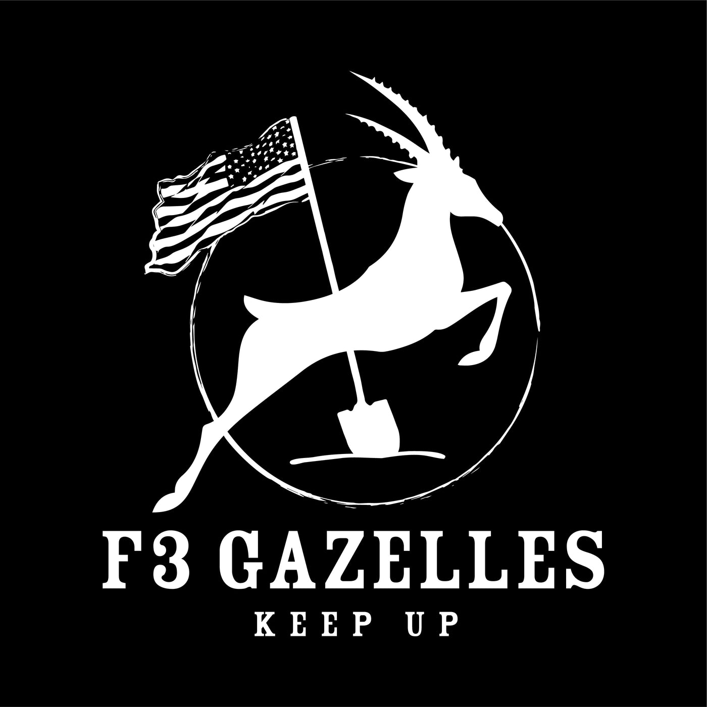 CLEARANCE ITEM - F3 Gazelles Keep Up - Sport-Tek Ultimate Performance Crew (Black)
