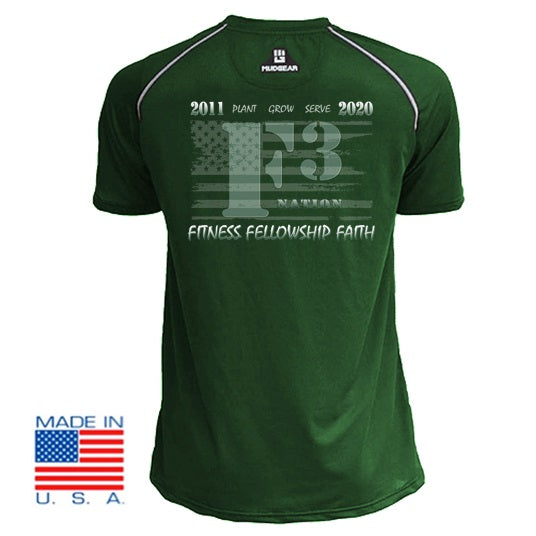 2020 Official F3 Race Jersey - MudGear Green Performance Shirts Pre-Order