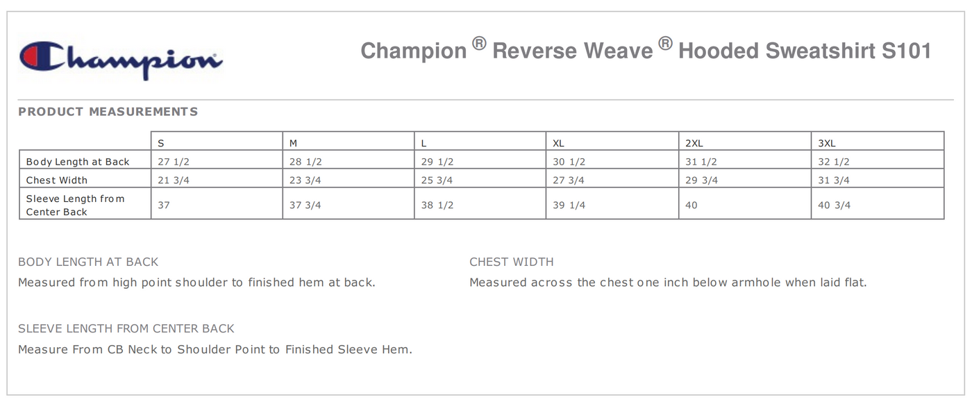 F3 Champion Reverse Weave Hooded Sweatshirt - Made to Order