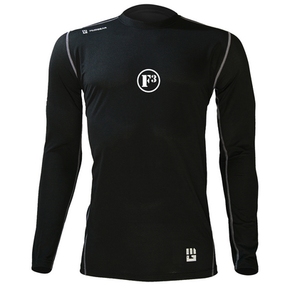 CLEARANCE ITEM - F3 Classic MudGear Fitted Tee v3 Long Sleeve - Black (SMALL & MED ONLY)