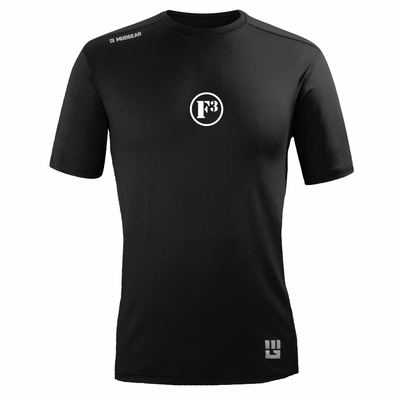 F3 Classic - MudGear Fitted Performance Shirt VX - Short Sleeve (Black)