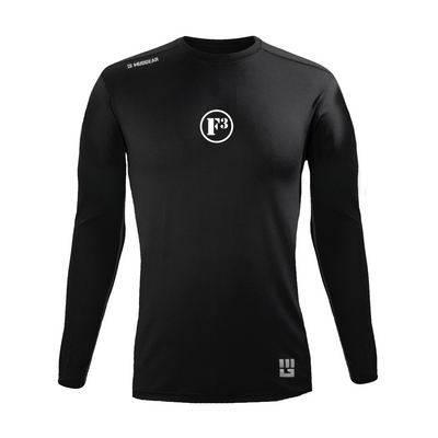 F3 MudGear Fitted Performance Shirt VX - Long Sleeve (Black) - Made to Order