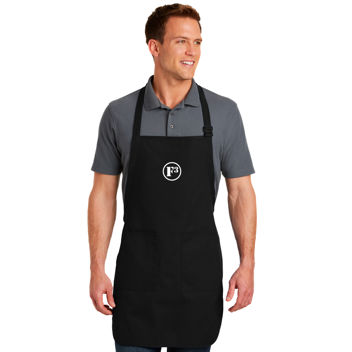 F3 Port Authority Full-Length Apron with Pockets - Made to Order