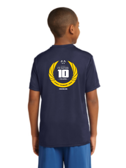F3 10th Anniversary  - Sport-Tek Youth PosiCharge Competitor Tee Pre-Order October 2021