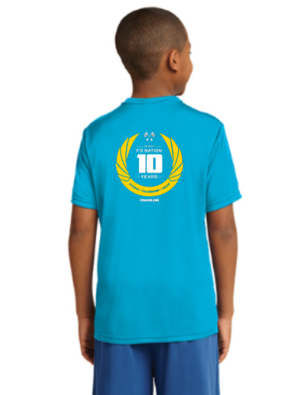 F3 10th Anniversary  - Sport-Tek Youth PosiCharge Competitor Tee Pre-Order October 2021