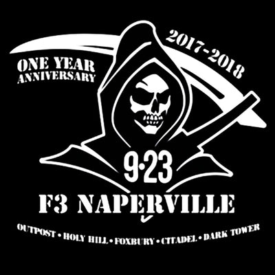 F3 NAPERVILLE 9.23 Shirts Pre-Order